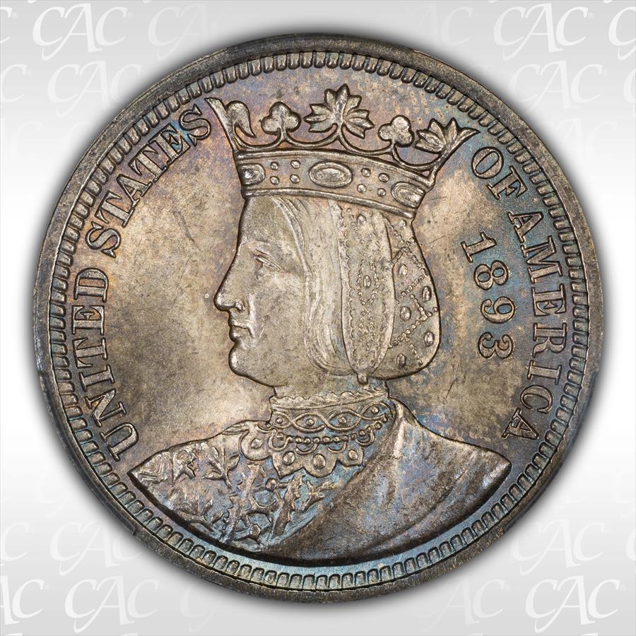 1893 25C Isabella CACG MS66 