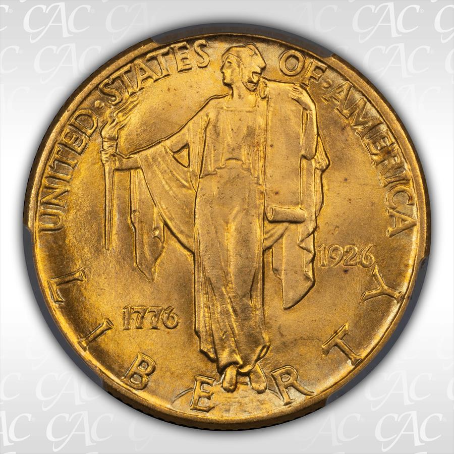 1926 $2.50 Sesquicentennial CACG MS66 