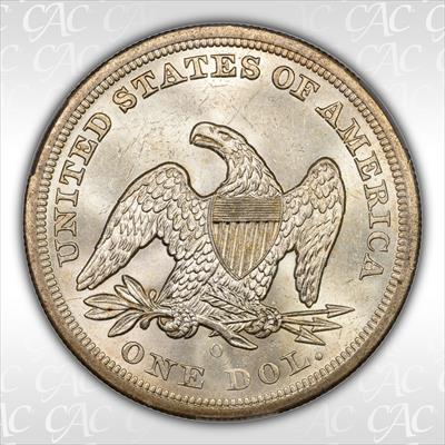1859-O $1 CACG MS62 