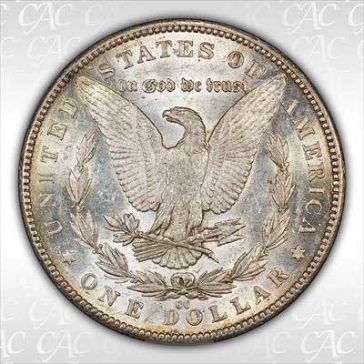 1892-CC $1 CACG AU58 