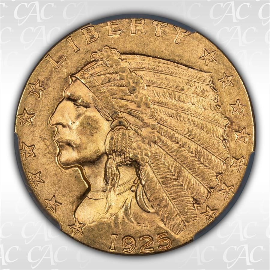 1925-D $2.50 CACG MS64 